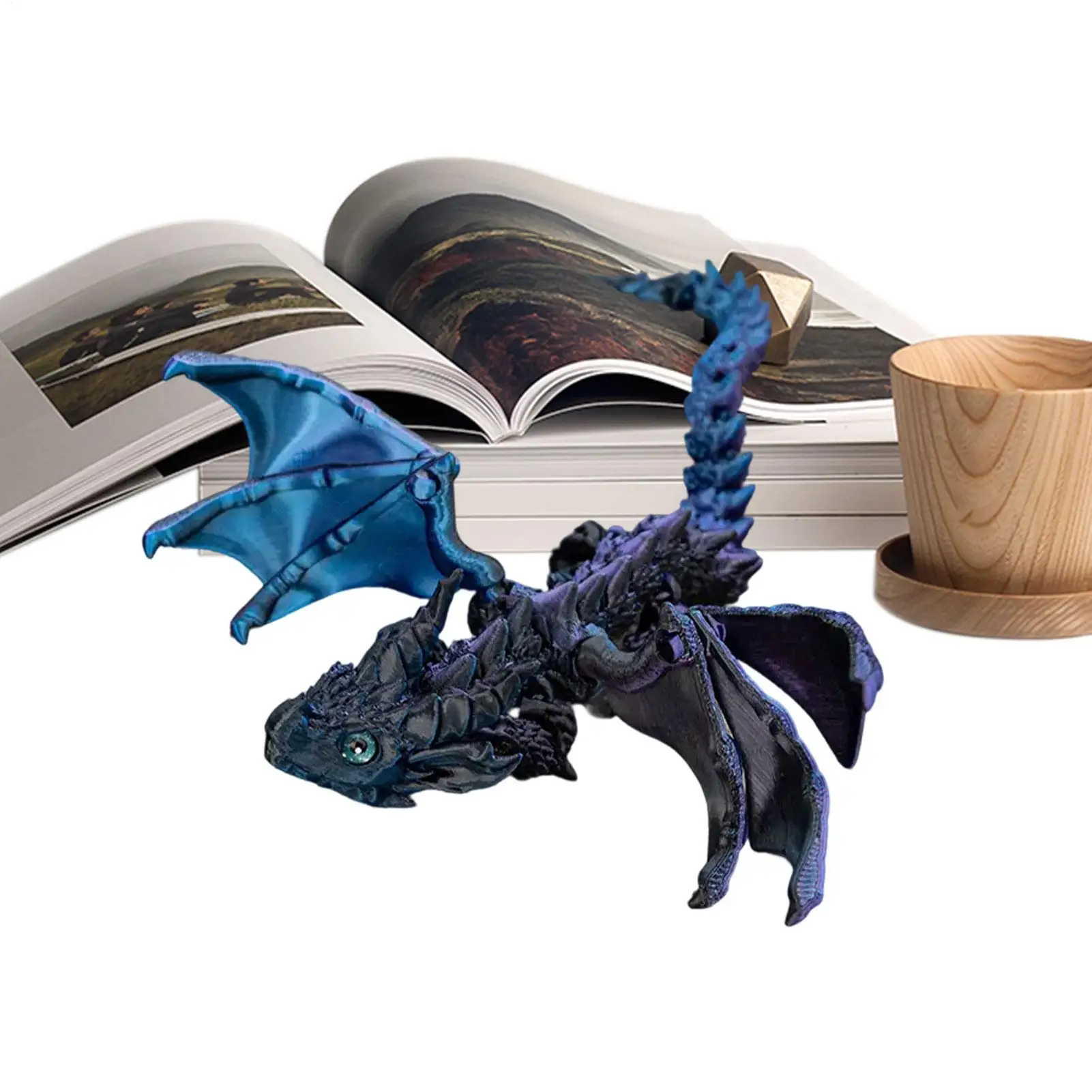 Dragon Toys Realistic Flying Dragon Figurine Creative Crafts Movable Joints Executive Desk Fidget Toys For Home Office