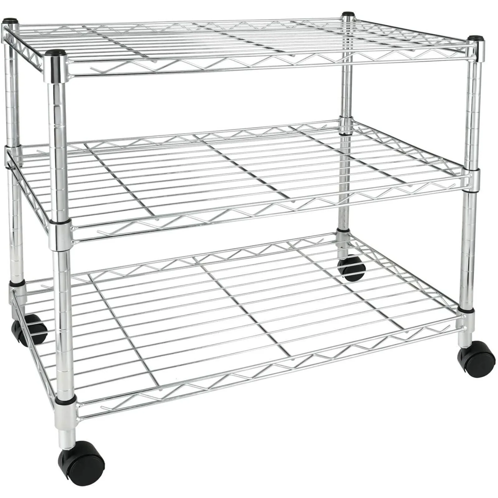 US 3 Tier Heavy Duty 3-Shelf Shelving Unit, 24