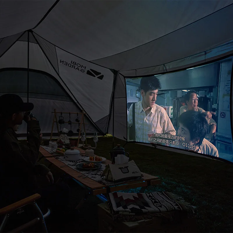 Outdoor camping 100-inch mobile screen portable home foldable projector movie screen YC