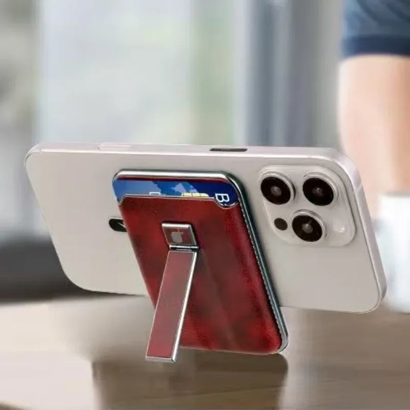 حامل بطاقة عالمي محفظة جلدية مغناطيسية لهاتف سامسونج جالاكسي S25 Ultra S25Edge S24 Plus ملحقات دعامة حامل #5