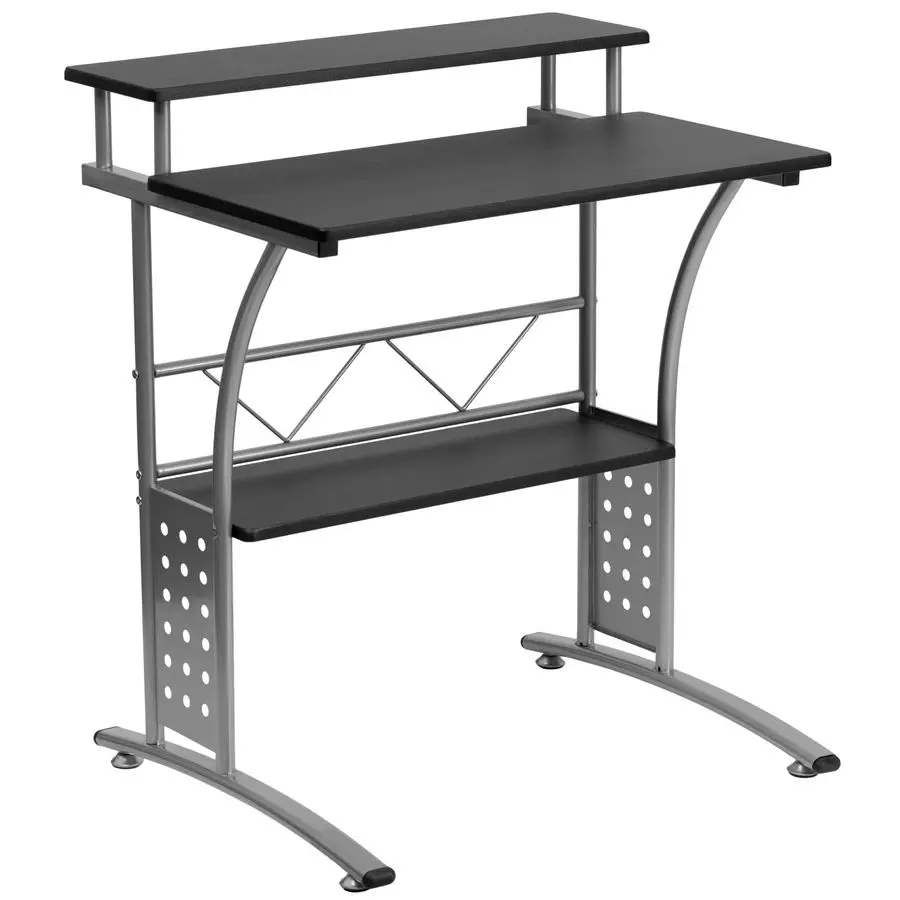 

Clifton Modern Office Computer Desk with Top and Bottom Storage