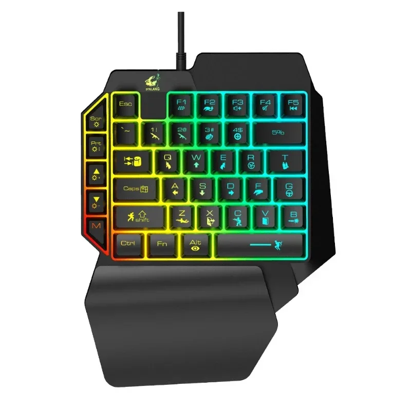 K15 one-handed keyboard Gun God Throne left-hand mechanical feel gaming keyboard Amazon ebay cross-border
