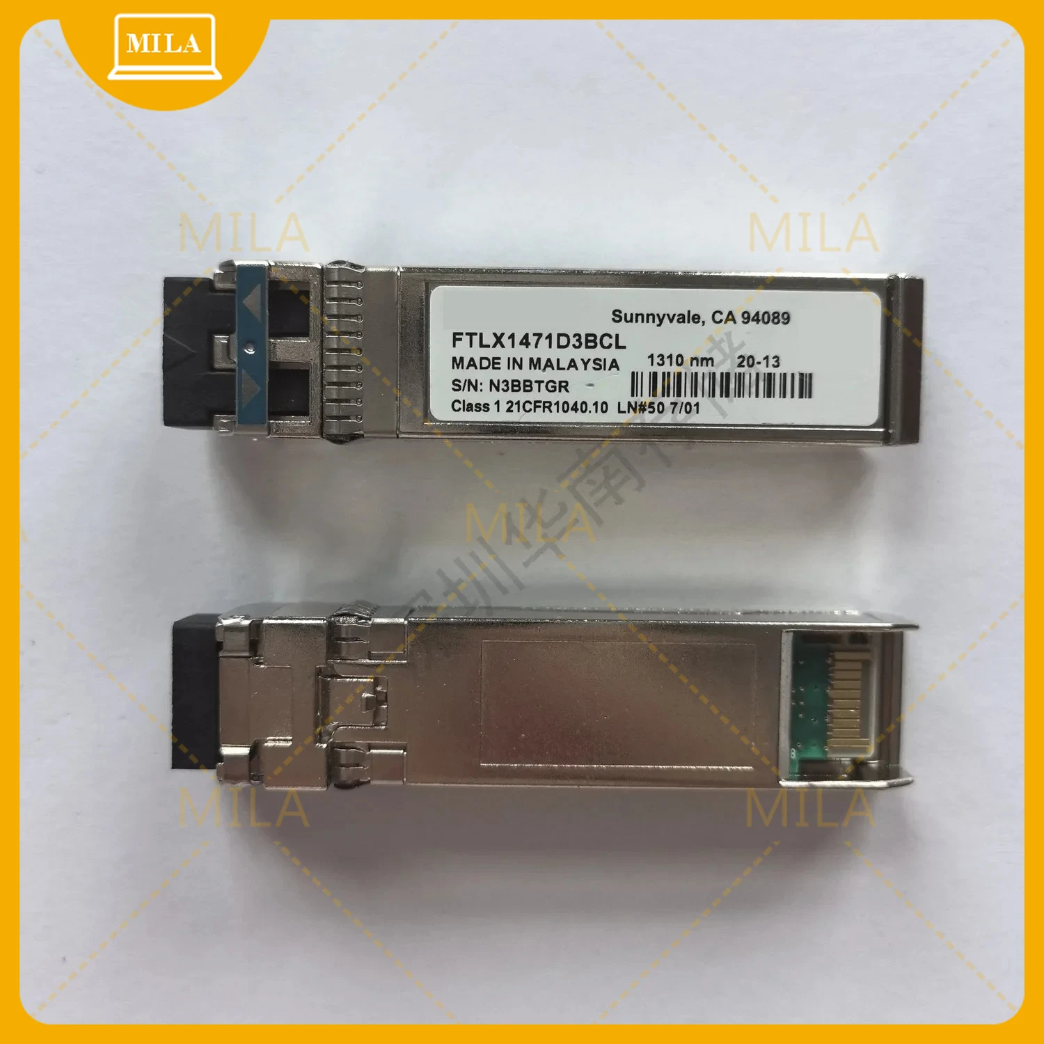 

For FINISAR 10G 10KM 10 Gigabit Single Mode SFP + FTLX1471D3BCL Fiber Module