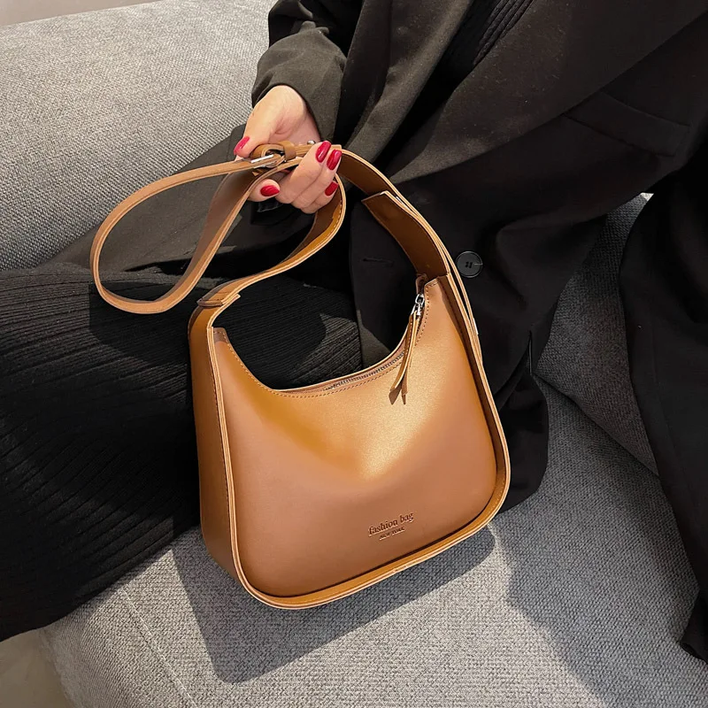 PU Leather Dumplings Crossbody Bags For Women Fashion Underarm Shoulder Bags Small Handbags and Purse For Female Travel Hobo Bag