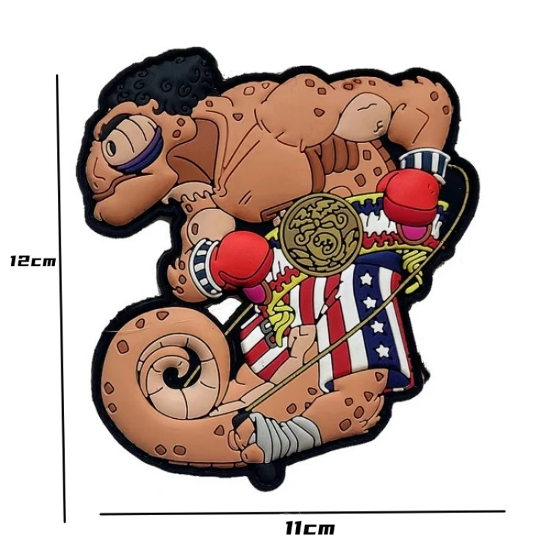 Custom Pvc Rubber Patch For Clothing Soldier's Hook And Ring Badge Garment Jacket Of American Boxer 3d Pvc Rubber Patch