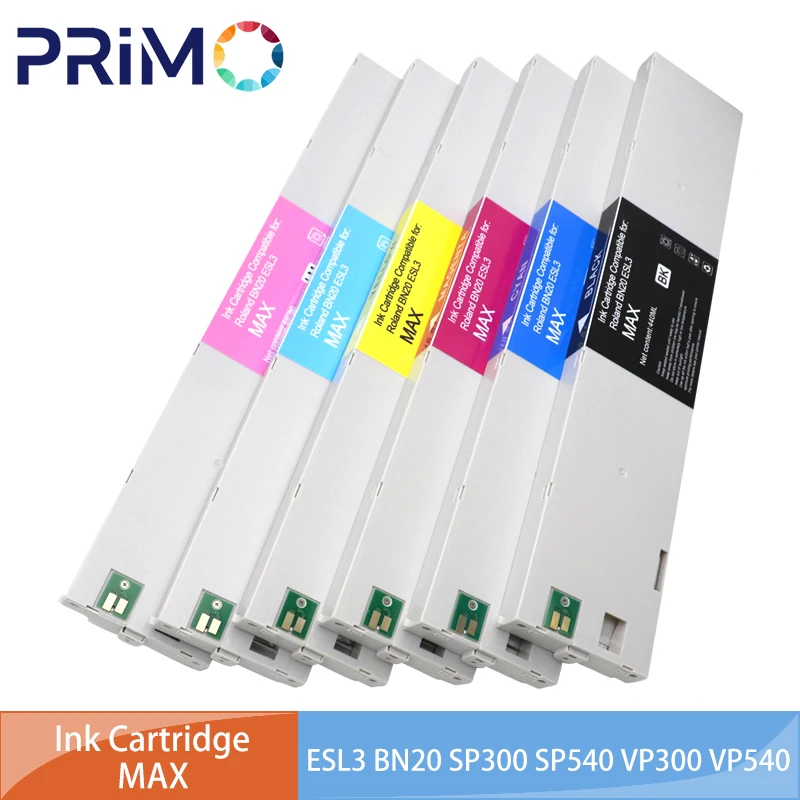 440ML 6Colors Photo Machine Weak Solvent ECO-SOL MAX Ink Cartridge ESL3 BN20 BN-20 SP300 SP540 VP300 VP540 VS300 VS540 VS640