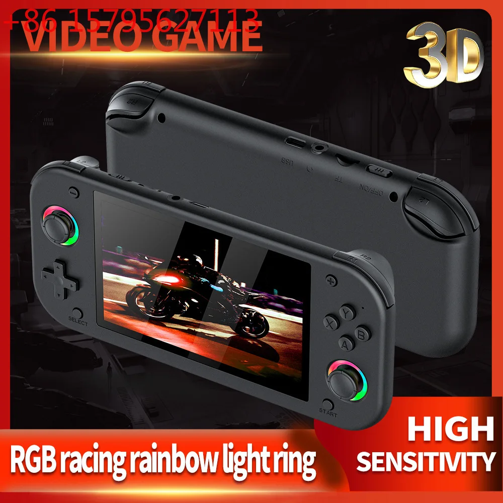 M26 handheld 5-inch 3D handheld game console large screen high definition PS1 can be connected to TV, support double double