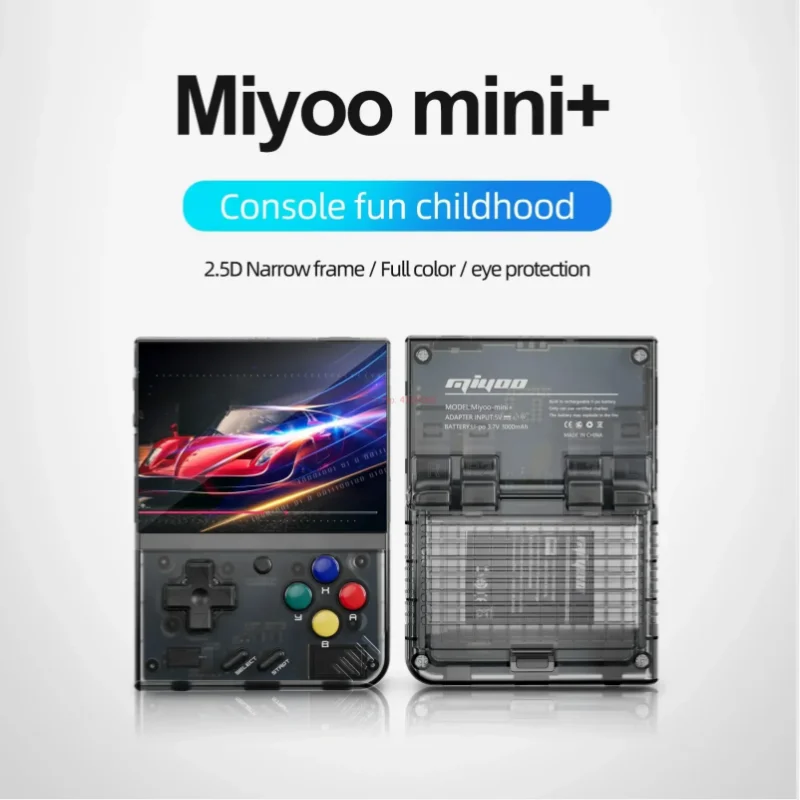 Cross-border new Miyoominiplus open source handheld wireless retro ps2 arcade hd tv game console  Screen Linux System