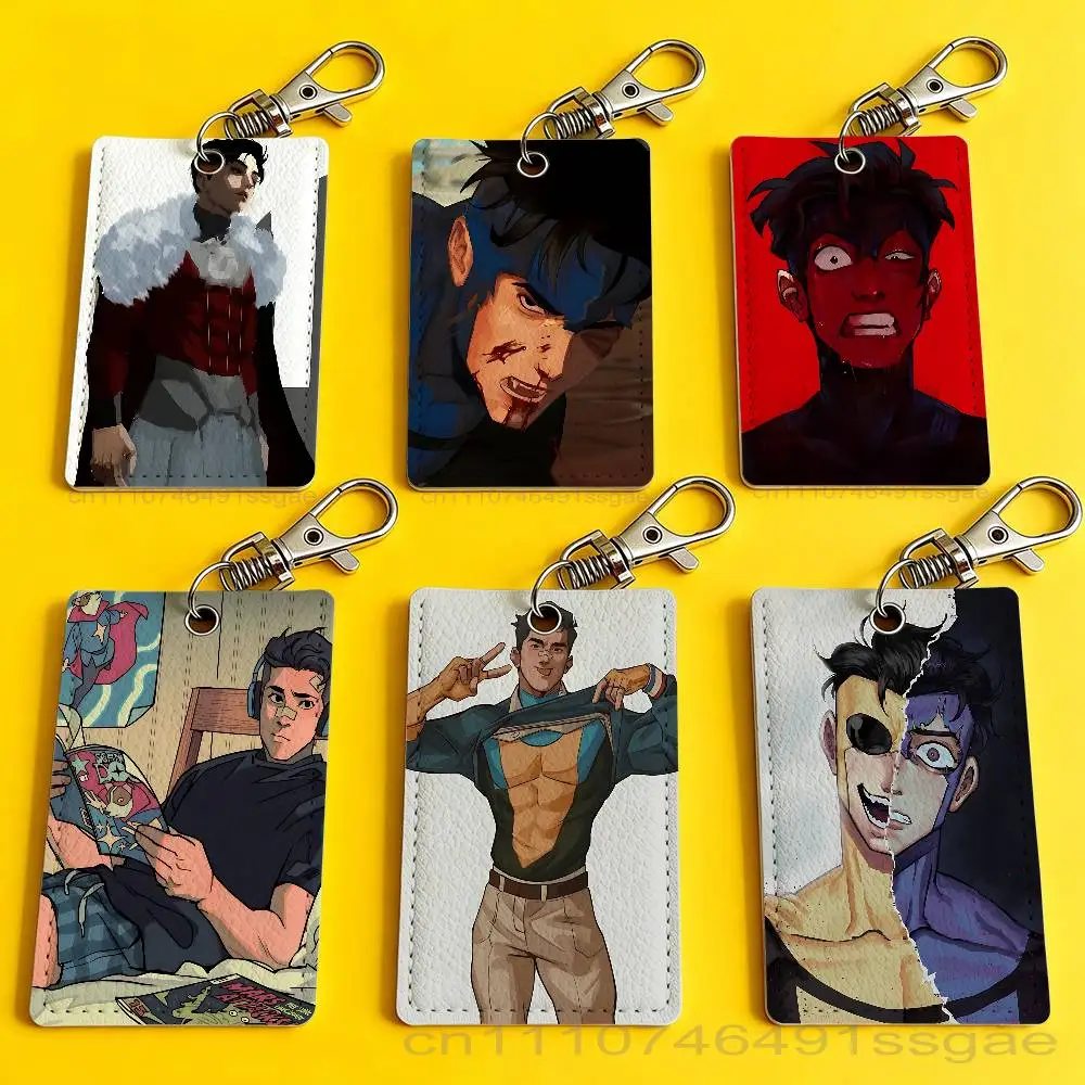 

I-Invincible M-Mark Grayson Badge Holder Keychain For Bank Business Work Card Holder Student Card Protective Case Bus Card