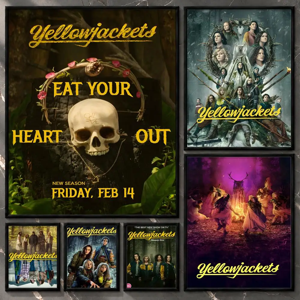Television-Character-Episode-Narrative-Atmospheric Yellowjackets Poster Aesthetic Unframed Wall Prints for Bedroom & Living Room