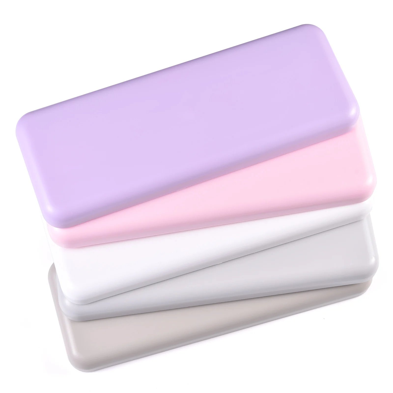 

White Nail Arm Rest Pillow Profesosional ABS Folding Nail Hand Pillow Square Shape Non-Sli Nails Table for Manicure Tools