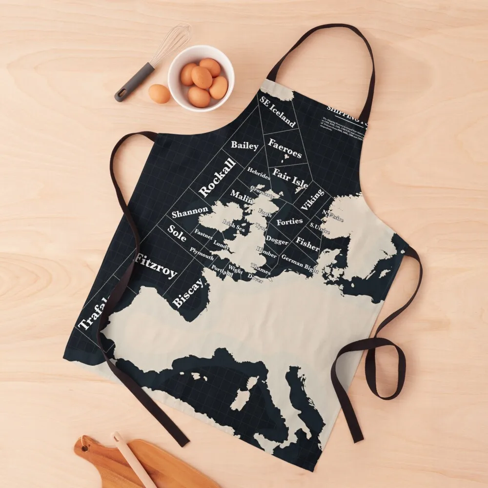 

Shipping Forecast map Apron Useful Things For Kitchen Kitchen Household Items chefs christmas kitchen Apron