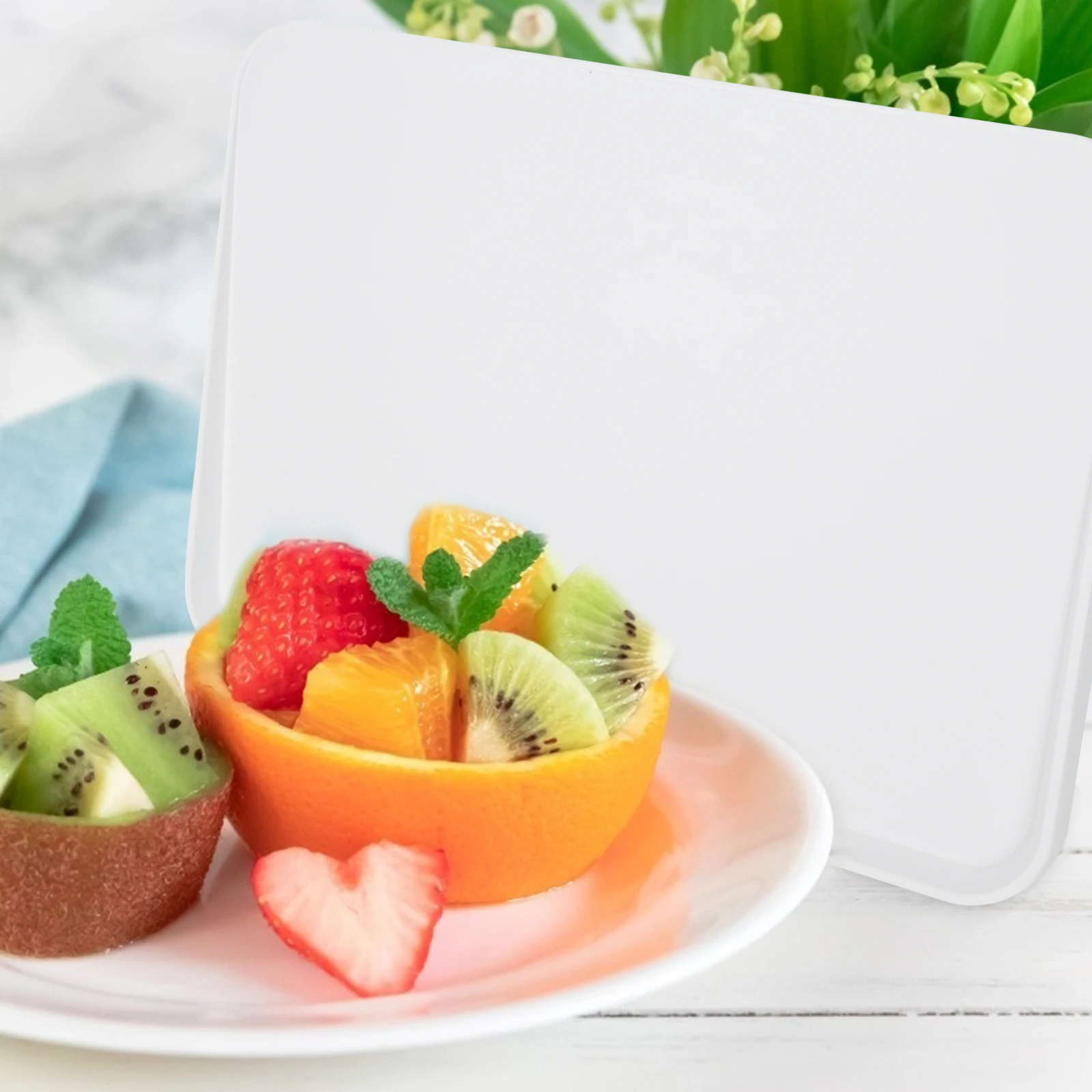 

Silver Ion Cutting Board Double Sided Slope Design PP Material Kitchen Mincing Plastic Chopping Easy Clean Anti Slip