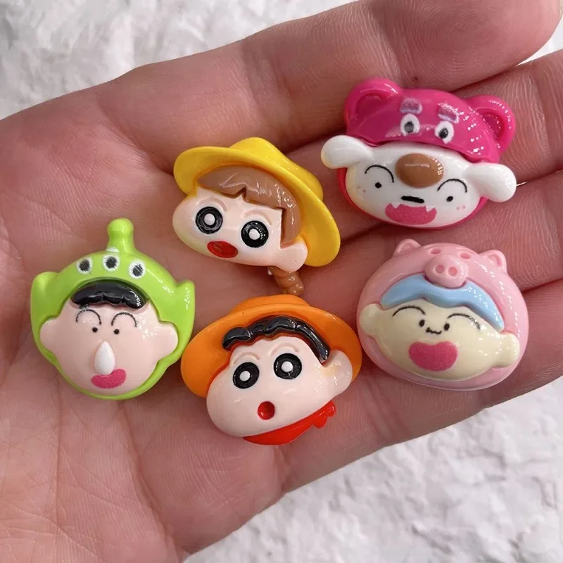 5PCS Cartoon Cute Crayon Shin-chan Three-dimensional Stickers Decorative Mobile Phone Shell Water Cup Guitar Stickers Wholesale