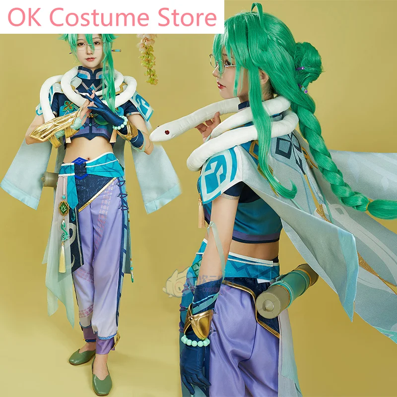 Genshin Impact Liyue Is Not A Pharmacist Baizhu Man Cosplay Costume Cos Game Anime Party Uniform Hallowen Play Role Clothes