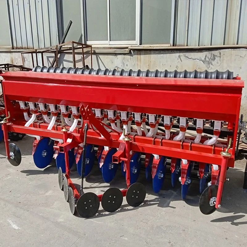 

【Hot】Tractor Mounted Farm Seed Planter 6 9 12 14 16 18 20 24 Rows Wheat Dry Rice Alfalfa Grass Seeder