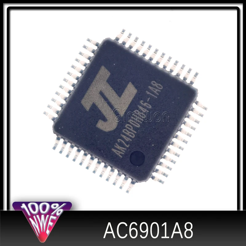 1PCS/LOT AC6901A8 silk screen 1A8 supports USB Bluetooth function and MP3 audio file decoding AC1751AP17568-1A8