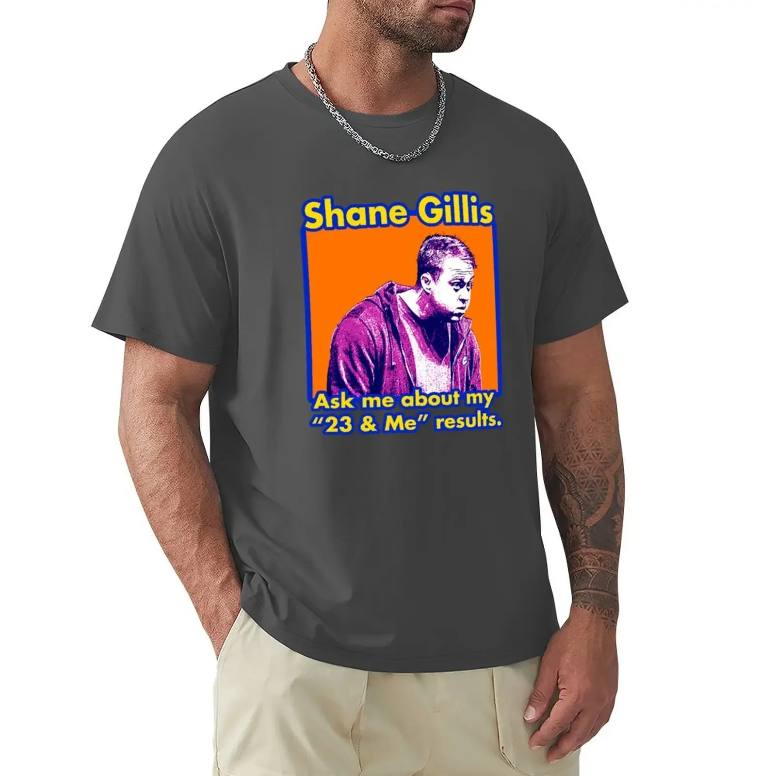 Shane Gillis vintage concert poster style T-shirt sweat graphics fruit of the loom mens t shirts