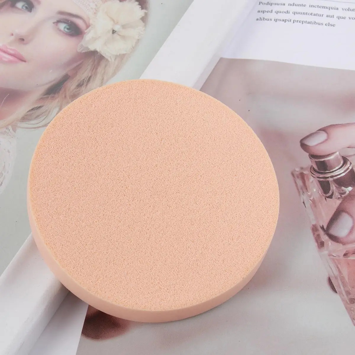 

12 Pcs Makeup Puff Large Size Wet Dry Sponge Face Powder Dedicated Skin Color Soft Premium Material Long Lasting
