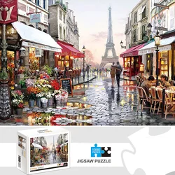 1000 pezzi Paris street Jigsaw Puzzle Home Decor adulti Puzzle giochi Family Fun Floor Puzzle giocattoli educativi per bambini