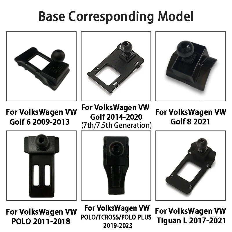 Car Mobile Phone Holder For VolksWagen VW Golf 6 7 8 Sportsvan POLO PLUS TCROSS Tiguan L X Passat Touran L Car Accessories