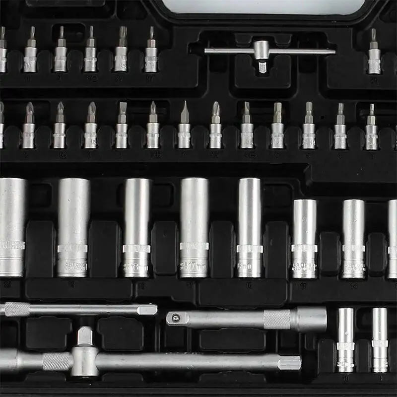 172Pcs Socket Set Car Repair Torque Wrench Combo Kit 1/4 3/8 1/2 Ratchet Spanner Screwdriver Bits Hand Tool
