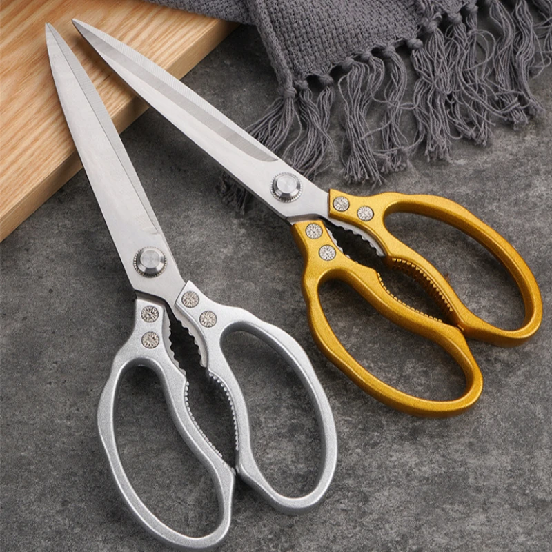 

Heavy Duty Extended Stainless Steel Kitchen BBQ Shears Multifunctional for Bone Fish Cutting
