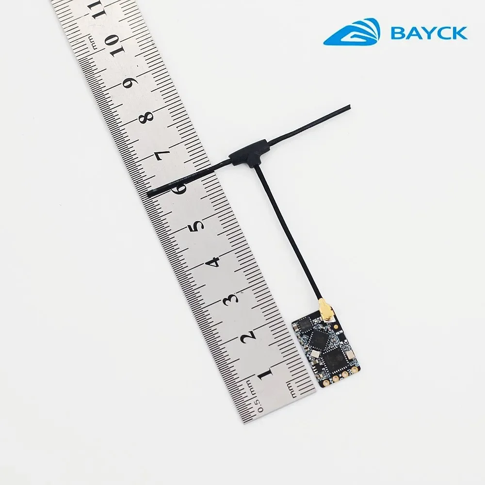 Receptor BAYCK ELRS 915MHz / 2,4 GHz NANO ExpressLRS con antena tipo T compatible con actualización Wifi para piezas de drones transversales RC FPV