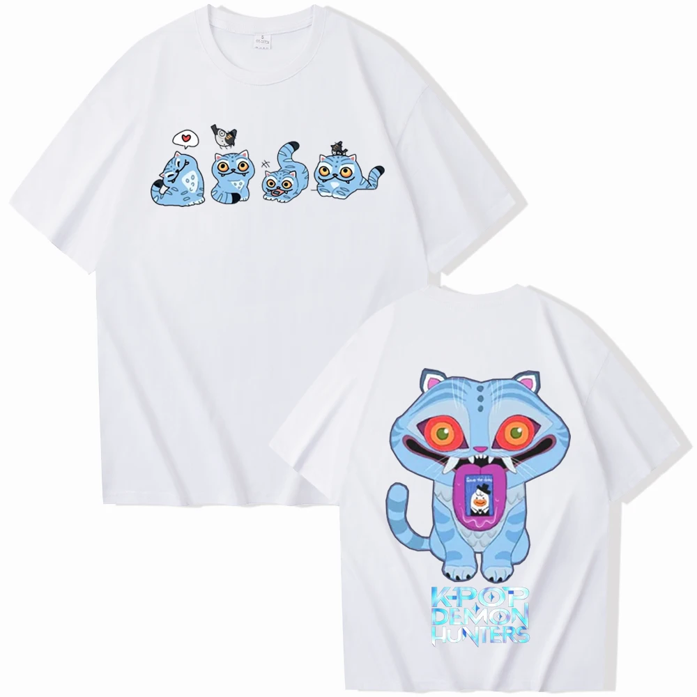 KPop Demon Hunters Tiger T-shirt Harajuku O-neck Casual Shirt Gift image 2