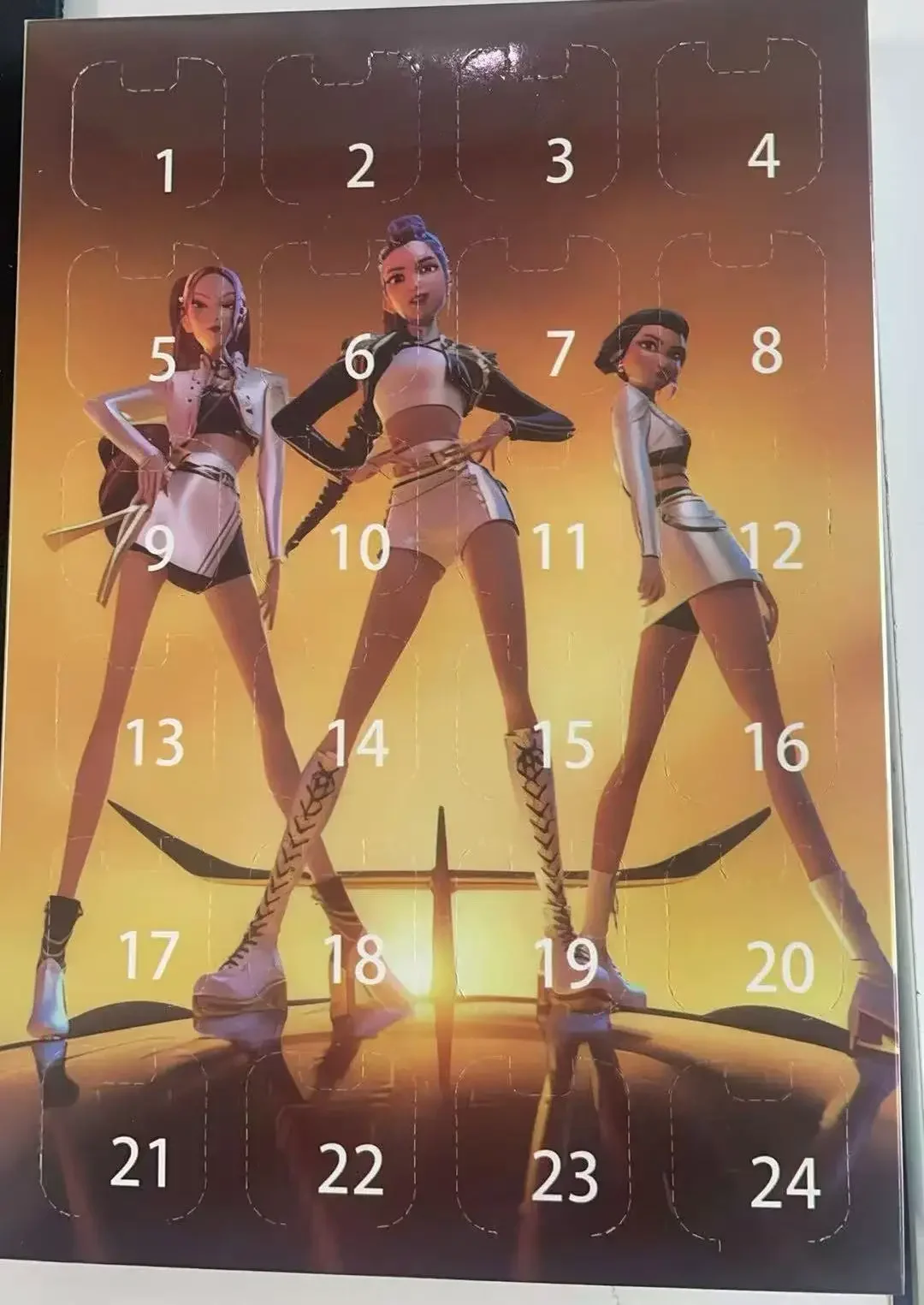 @@ Nuovo calendario dell'Avvento Demon Hunters K Pop Demon Hunters Rumi Mira Zoey Tiger Calendario dell'Avvento per il conto alla rovescia di NataleRegalo @ 24 giorni