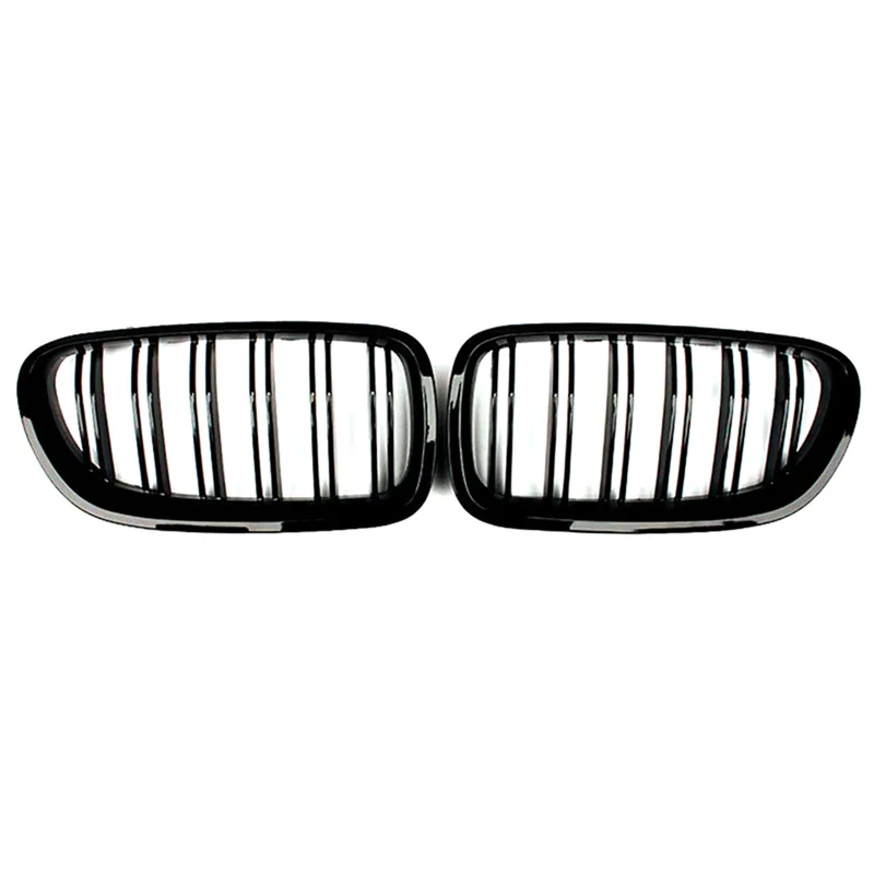 

Передняя решетка капота автомобиля с двумя планками, гоночная решетка для BMW 5 серии F10 F11 F18 520D 530D 540I 2010-2017, новые автомобильные аксессуары-ABQF