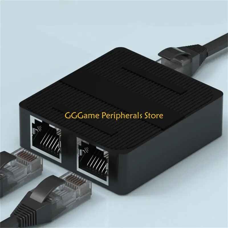 U55B イーサネット スプリッタ アダプタ RJ45 メス 1 ～ 2Way メス ソケット カプラー エクステンダー