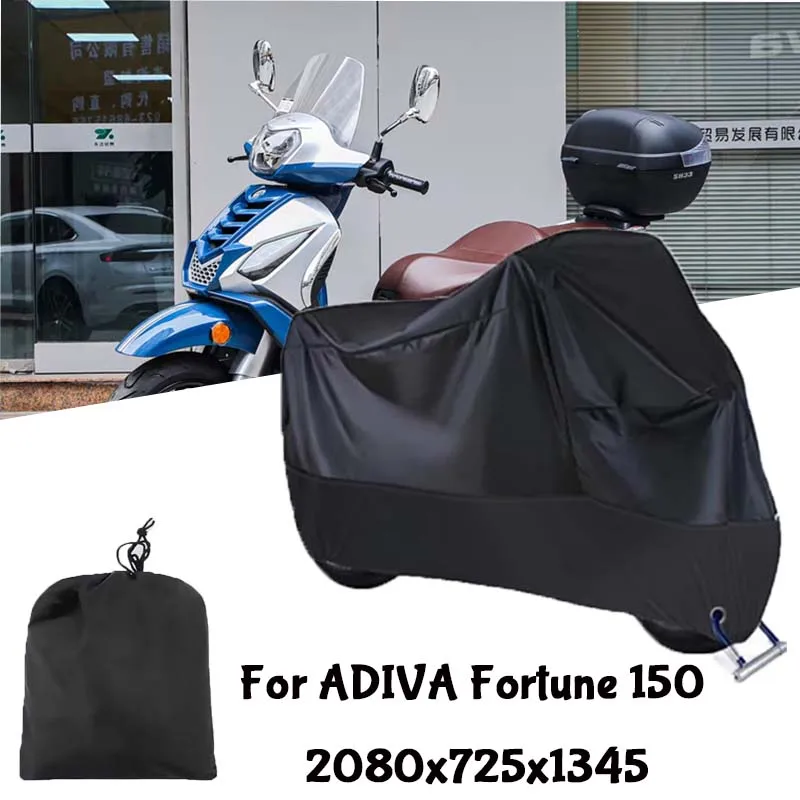 Motorcycle Full Covers For ADIVA Fortune 150  Car Outdoors Sun Protection Dust No Ear Thickened Oxford Clothcover Accessories