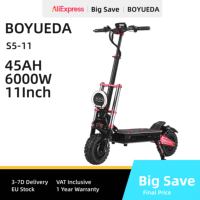BOYUEDA S5 Electric Scooter 6000W Motor 60V38AH Battery 120KM Range 85KM/H Speed NFC Smart App RGB lights Off-road E Scooters