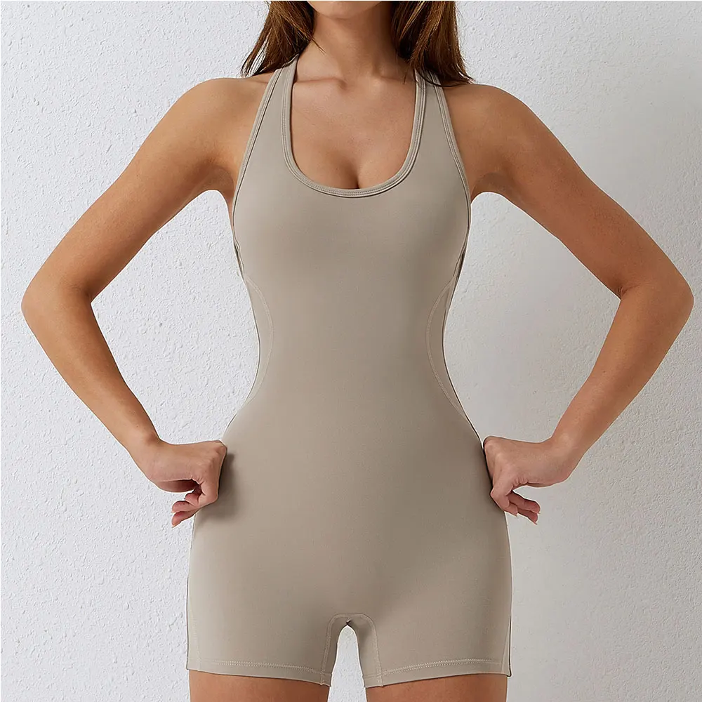 Macacões para mulheres, roupa de ioga, roupa de exercício push-up, bodysuit elástico de alta elasticidade, roupa de ioga traseira, ginásio, 1 pc