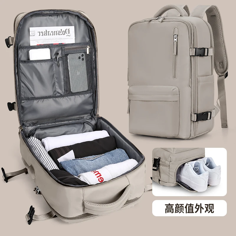

Travel Backpack Men's Backpack Lightweight Short Business Trip Carry Bag Travel Luggage Large Capacity Computer School Bag