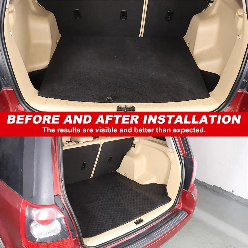 

For Land Rover Freelander 2 2007-2012 PVC Black car trunk mat car interior protection accessories 1Pcs