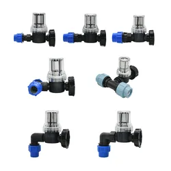 20/25/32mm Plastic PE Tube Connector Filter S60 IBC Adapter Tee Elbow 2-way Water Splitter Joint Pipe For Farm Irrigation