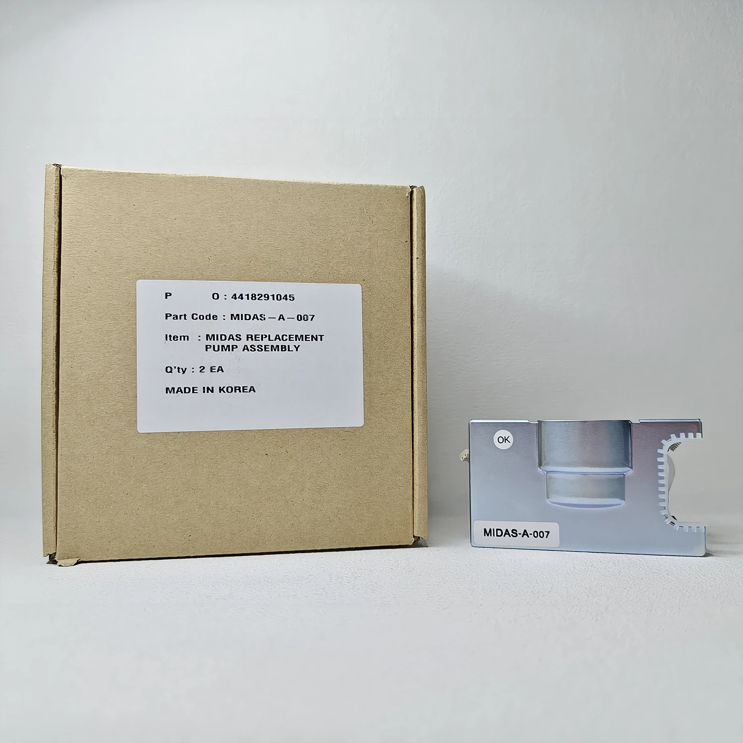 MIDAS-A-007 Conjunto de bomba de repuesto para detector de gas Midas