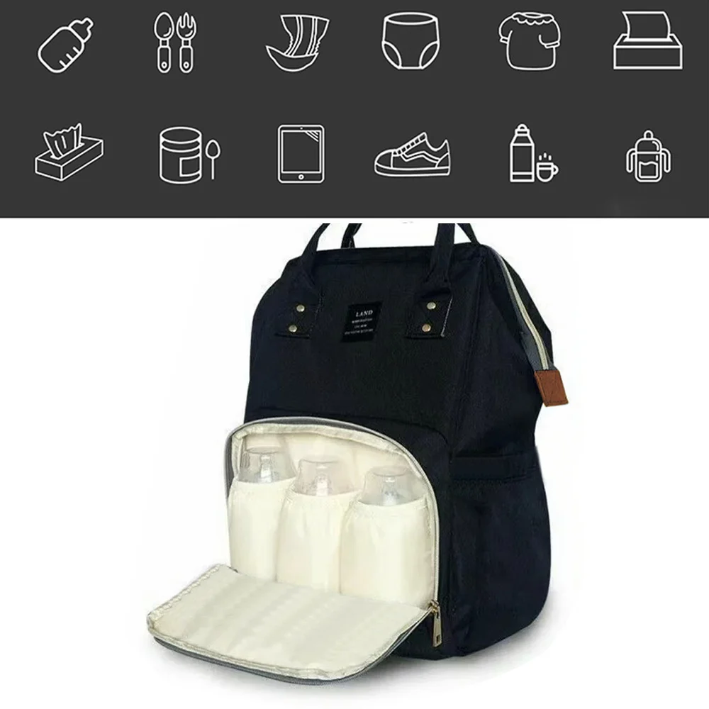 شخصية مخصصة اسم حقيبة المومياء السفر في الهواء الطلق حفاضات مقاومة للماء حقائب السفر حمل متعددة الوظائف حقيبة الظهر خفيفة الوزن