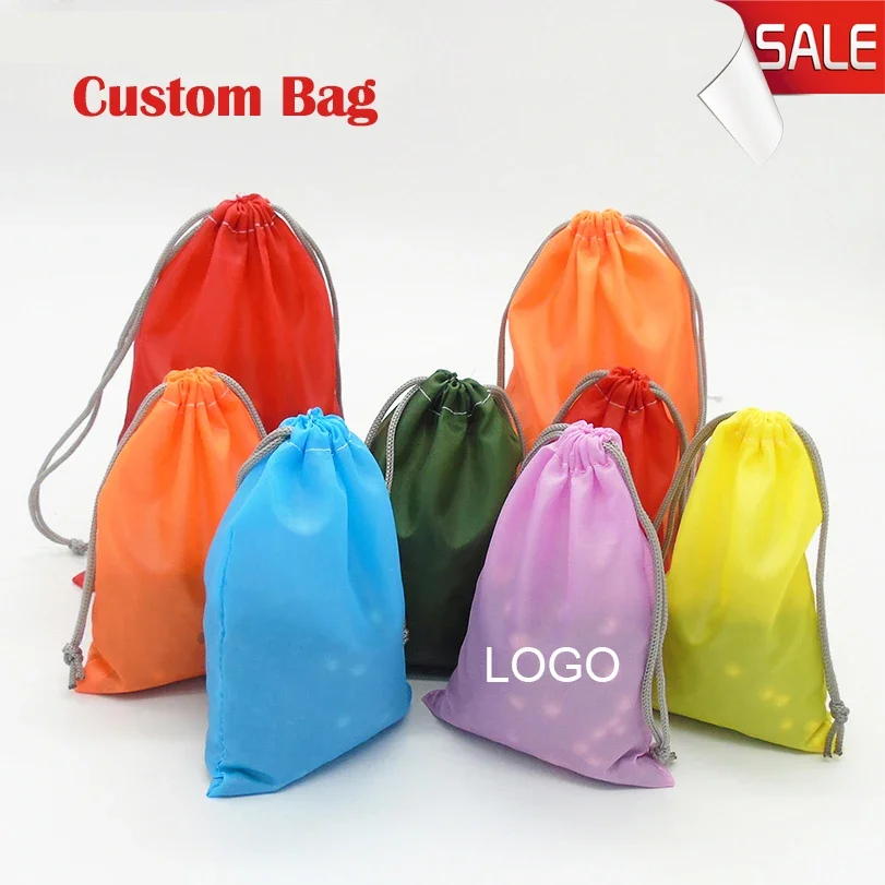 50PCS Jewelry Drawstring Bag Oxford Pouch Travel/Cosmetic/Storage/Wedding/Packing/Gift/Earrings/Watch/Bead Large Bag Custom Logo