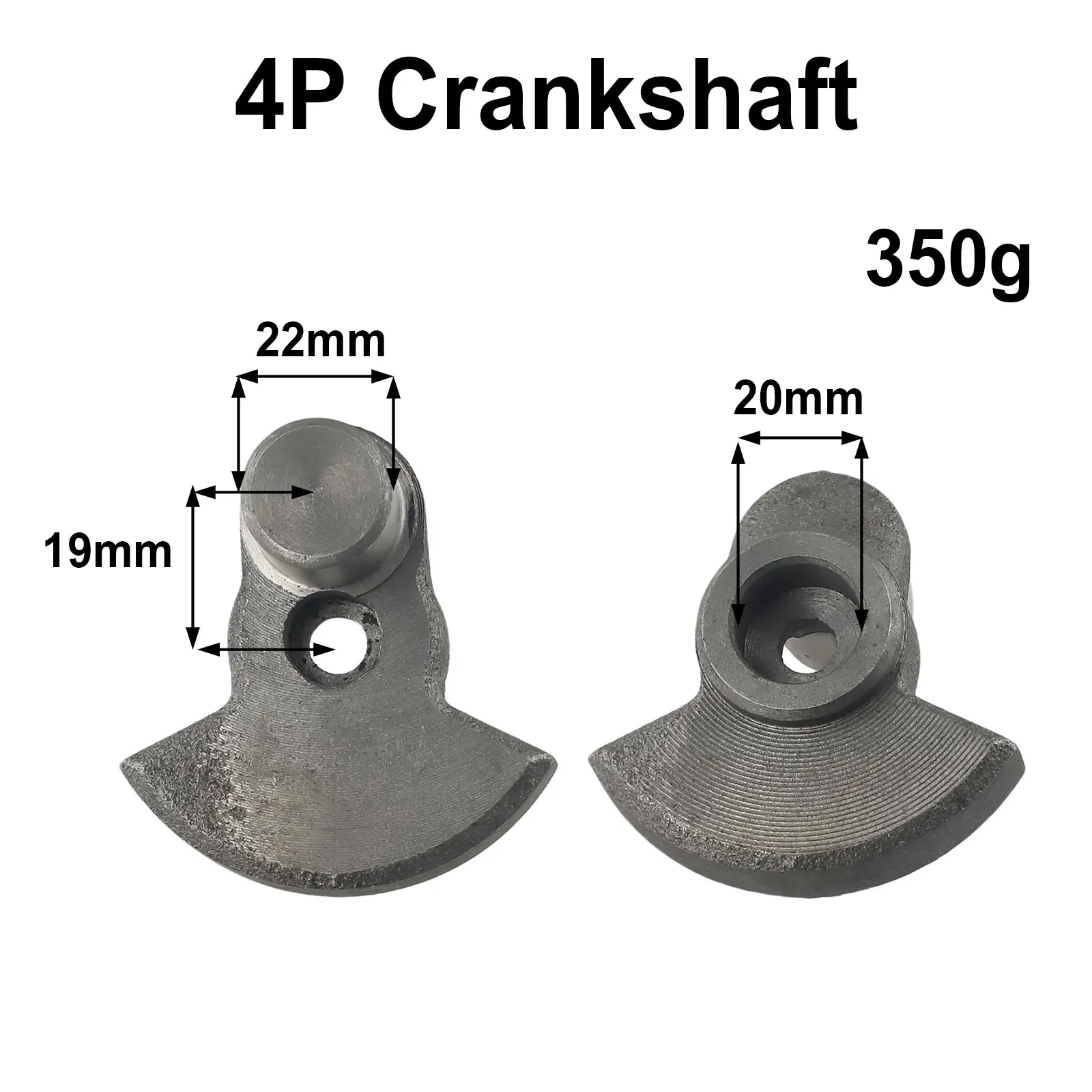 Rotors Air Compressor Crankshaft Replacement Part Air Pump Accessories Compatible with 1P 2 5P 3P Compressors Cast Iron Material