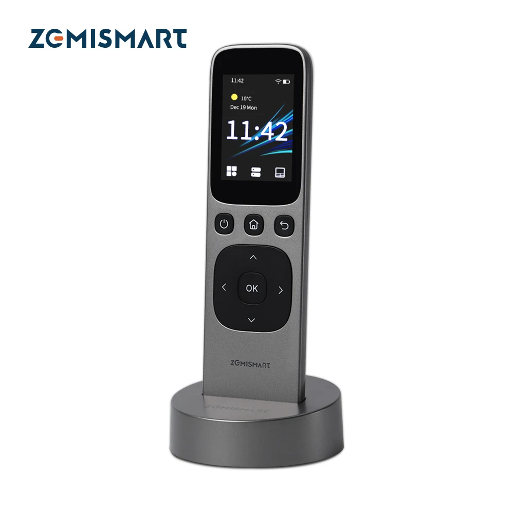 

Zemismart Tuya Smart WiFi Zigbee BLE Central Control with HD Touch Screen Wireless Charging Base Infrared Remote Control