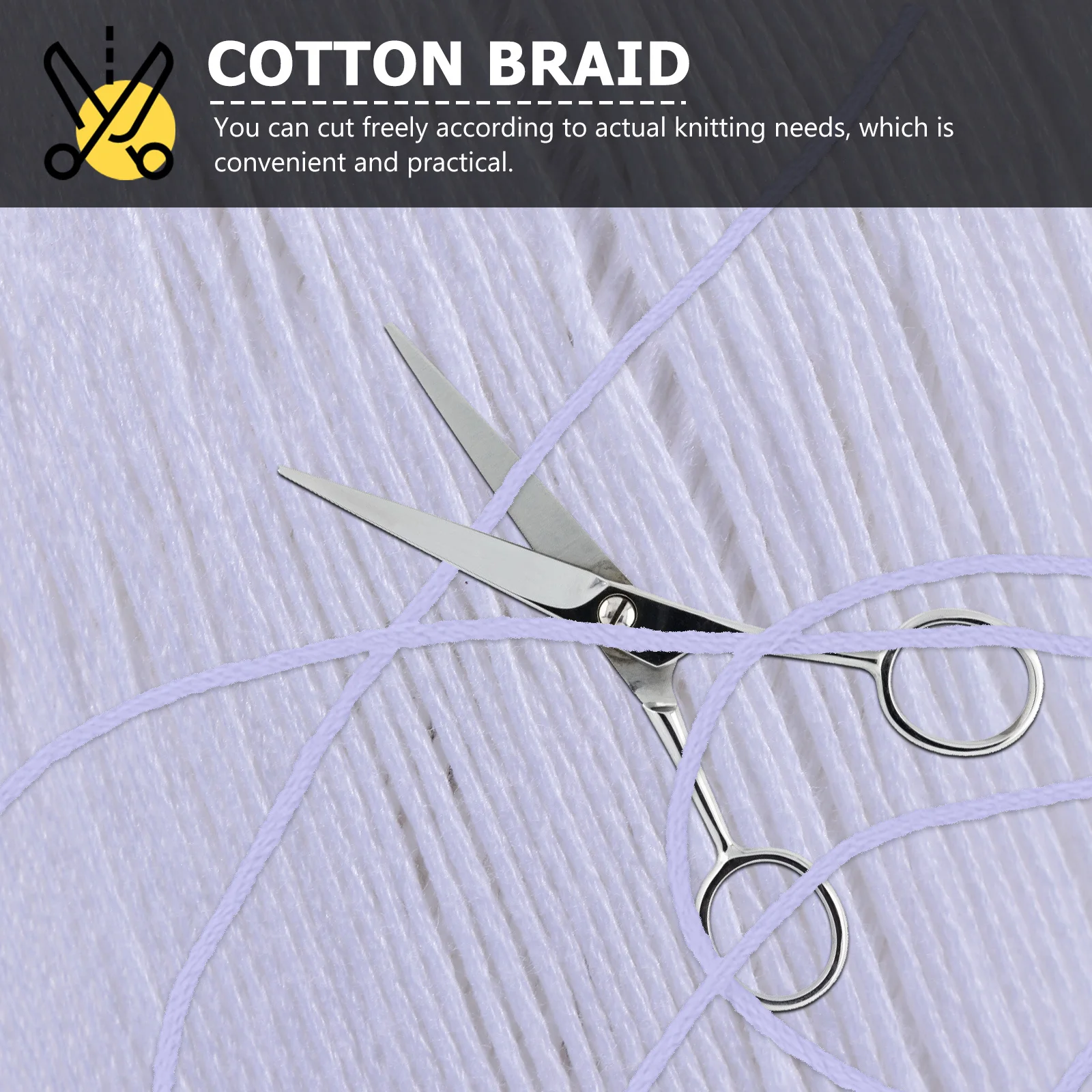 

1 Roll Cotton Cord Soft Durable Knitting String DIY Craft Rope Handmade Braided String Fresh Cotton Rope DIY Cord