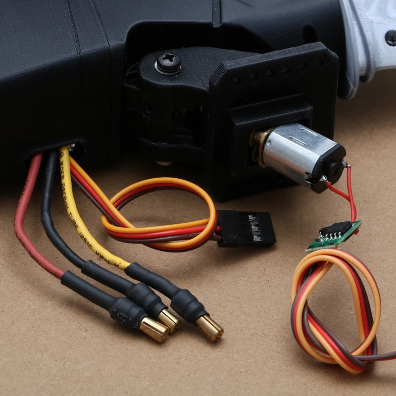 1 szt. RC łódź 3S silnik zaburtowy 3D wydrukowano powłokę podwójna przekładnia śmigłowa do zdalnego sterowania symulacja statku silnik mocy