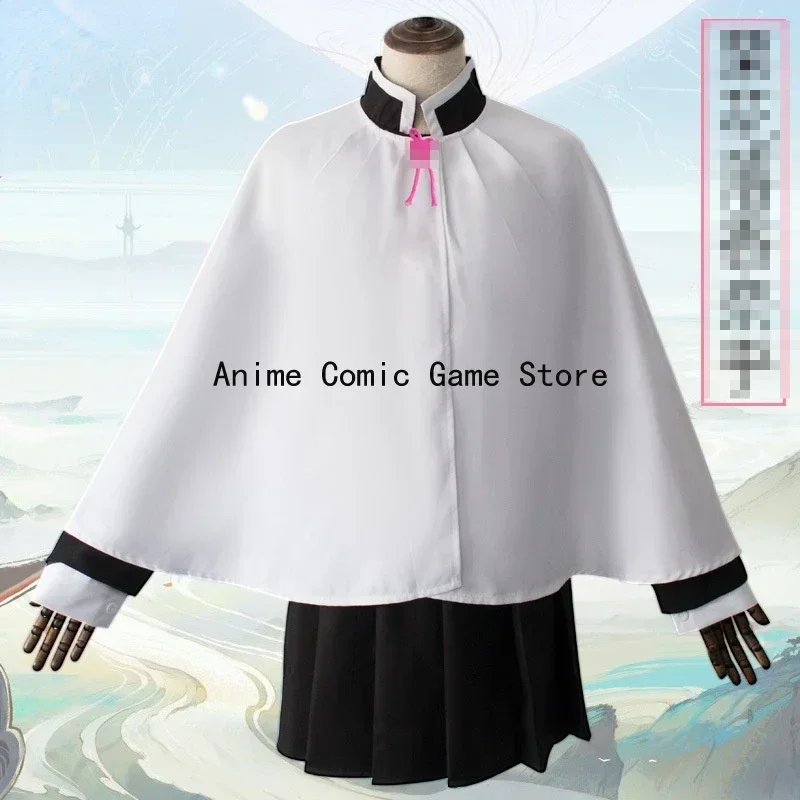 Kanao Tsuyuri Costume Cosplay parrucca per bambini adulti completi Anime Kimetsu Cosplay Halloween Party Outfit per donne ragazze