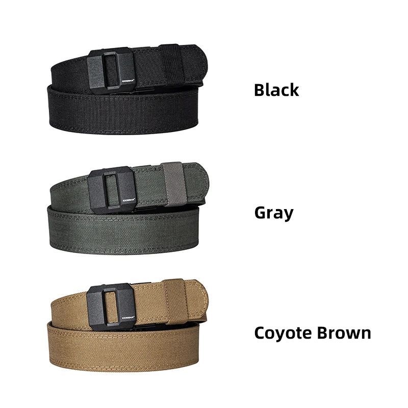 IDOGEAR 1.5 Inch Hard Tactical Belt w/ Metal Automatic Buckle 1000D Nylon Duty Belt Outdoor Girdle IPSC Accessories 3430