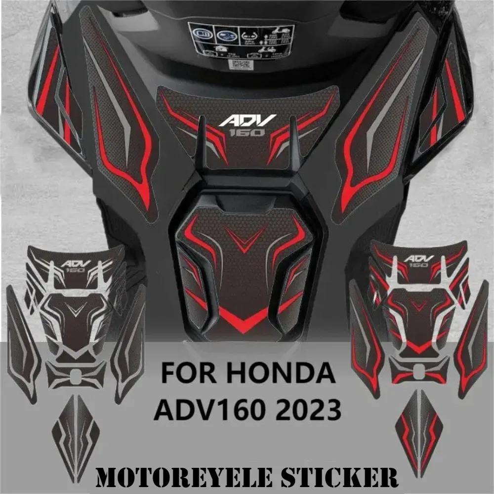 

NEW Motorcycle 3D Carbon Braze Vein Oil Tank Sticker For HONDA ADV160 ADV 160 Waterproof Soft Adhesive Decal