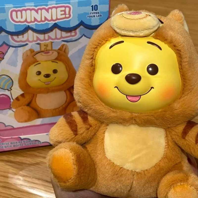 

Genuine Winnie The Pooh Naughty Party Vinyl Plush Blind Box Pooh Bear Pendant Mystery Box Surprise Toys Cute Dolls Toys Gifts