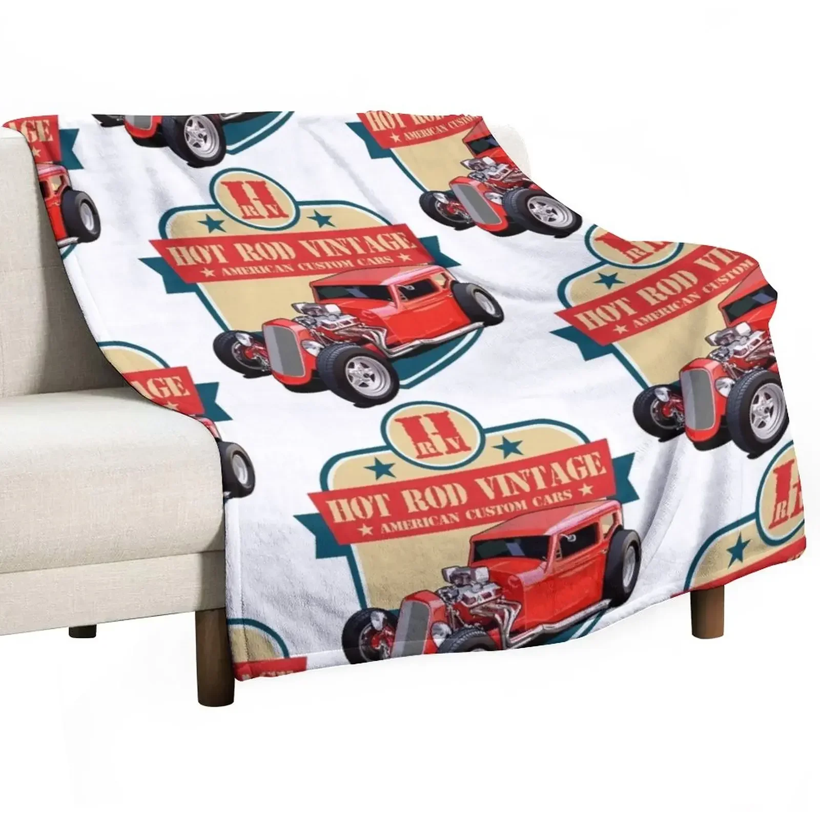 Hot rod Throw Blanket Decorative Beds Heavy Summer Sofa Throw Blankets